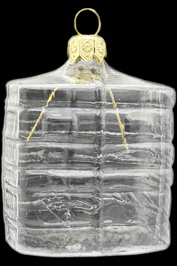 Стеклянная елочная игрушка Заготовка Библиофил 7 см 161521100